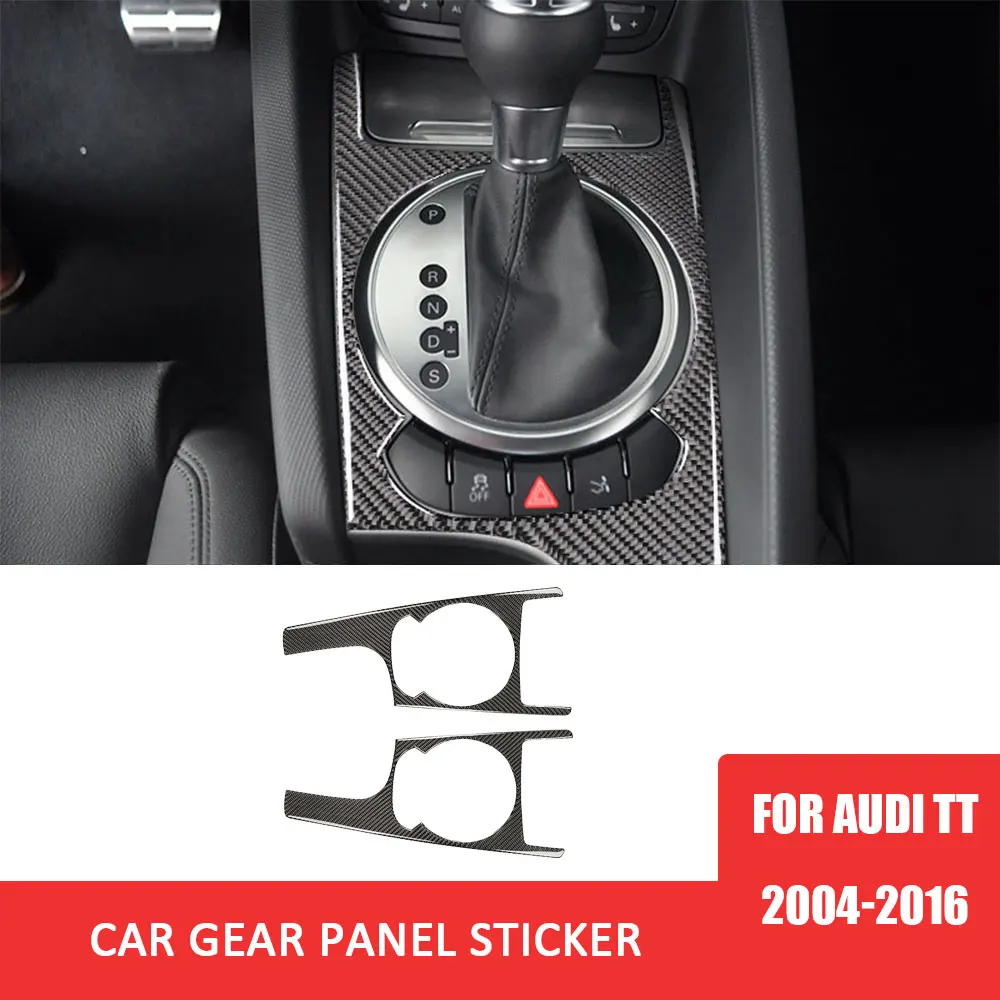 

Car Transmission Gear Panel Frame Carbon Fiber Decal for Audi TT 2006-2014 Auto Interior Decoration Accessories LHD RHD