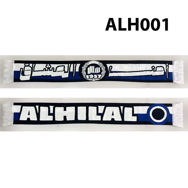 130*20 cm Size Al Hilal FC ALHilal Scarf for Fans Double-faced Knitted ALH001