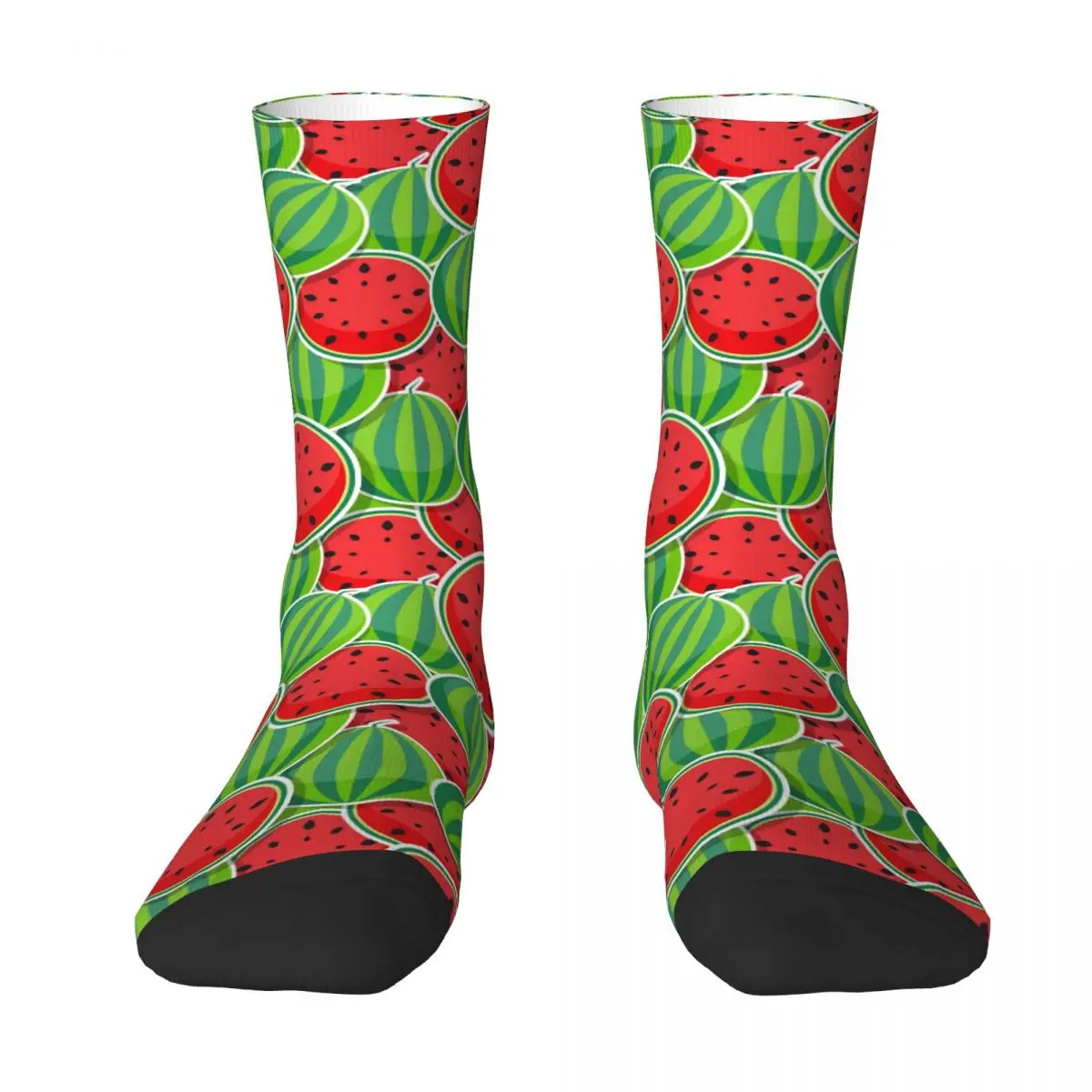 Watermelon Vector Image Socks Seamless Pattern Funny Stockings Winter Anti Skid Men Socks Warm Soft Graphic Running Sports Socks