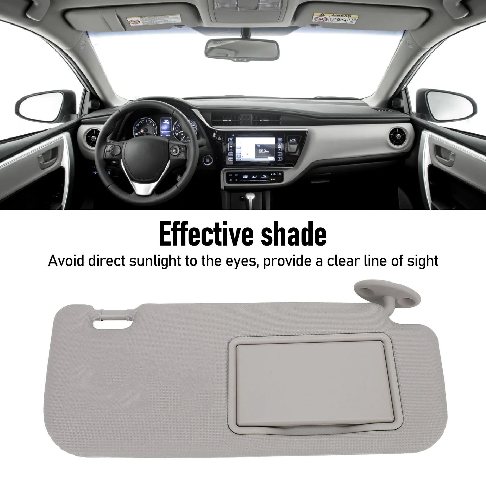 New Fashion Front Right Sun Visor 7431002G40B0 Gray Passenger Side Sun Visor Sunshade Interior Accessories Front Right Sun Visor