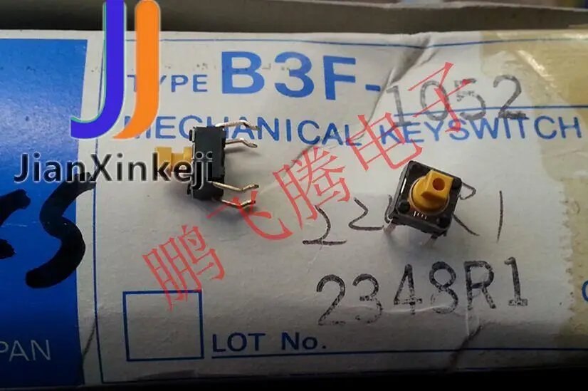 11 قطعة الأصلي جديد مايكرو اللمس التبديل b3f-1052 زر 667.3 مستقيم 4 دبوس 1.47n