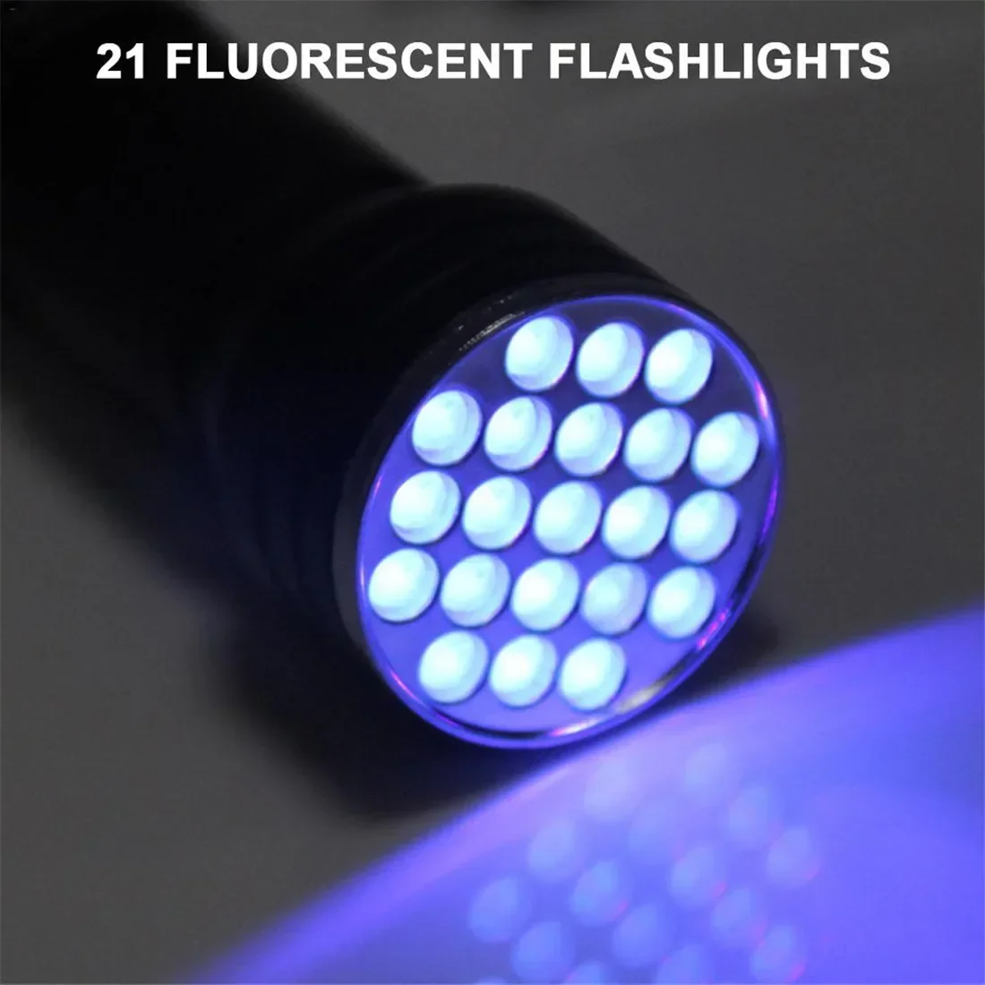 21 LED UV Flashlight Aluminum Alloy Protective Glasses UV Dye Repair Tool Car Air Conditioning A/C System Leak Test Detector Kit