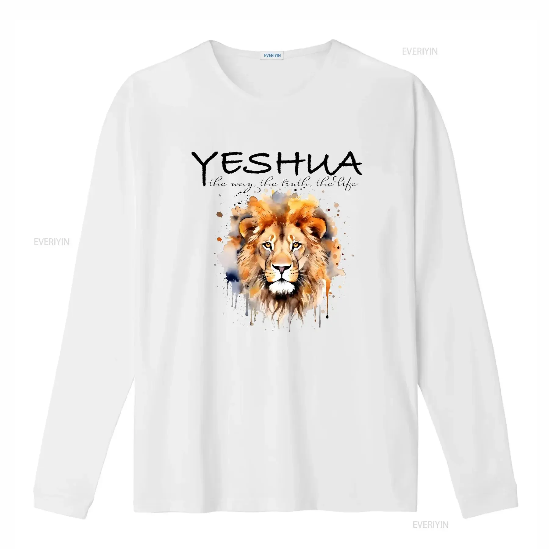 Yeshua the way truth life Faith T Shirt Christian Bible Verse Religious s shirts vintage Washed Slightly Versatile Breathable