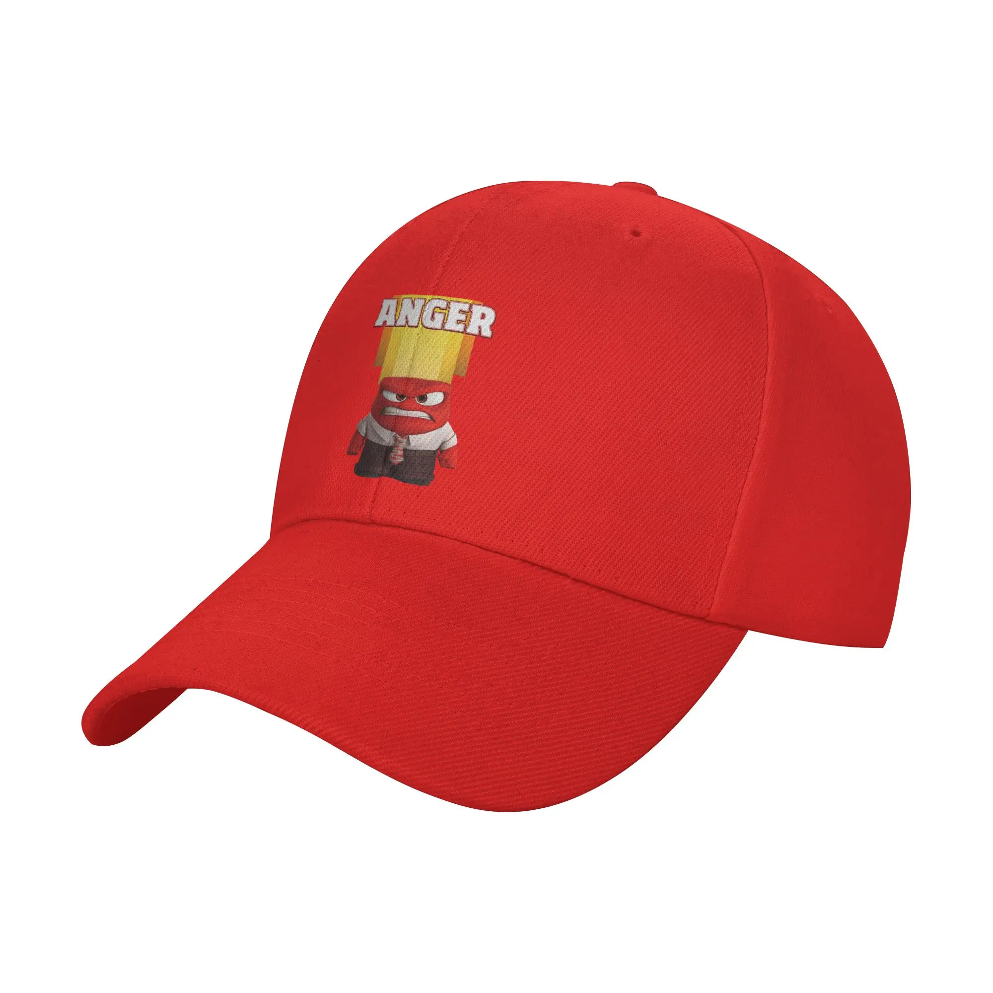 Inside Out Riley's Anger Red Character Logo Baseball Caps Adult Sport Trucker Hat Hats Adjustable Snapback Caps Racing Cap