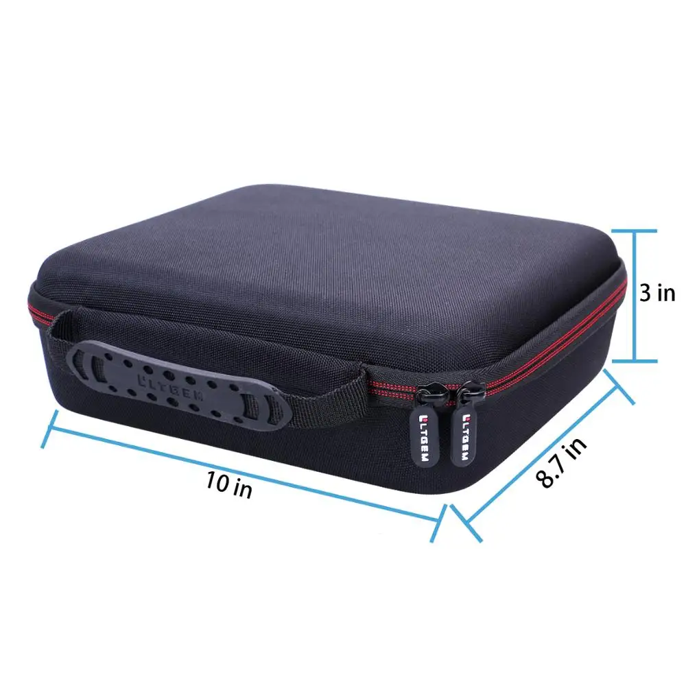 LTGEM EVA Black Hard Case for Zoom H6 Six-Track Portable Recorder