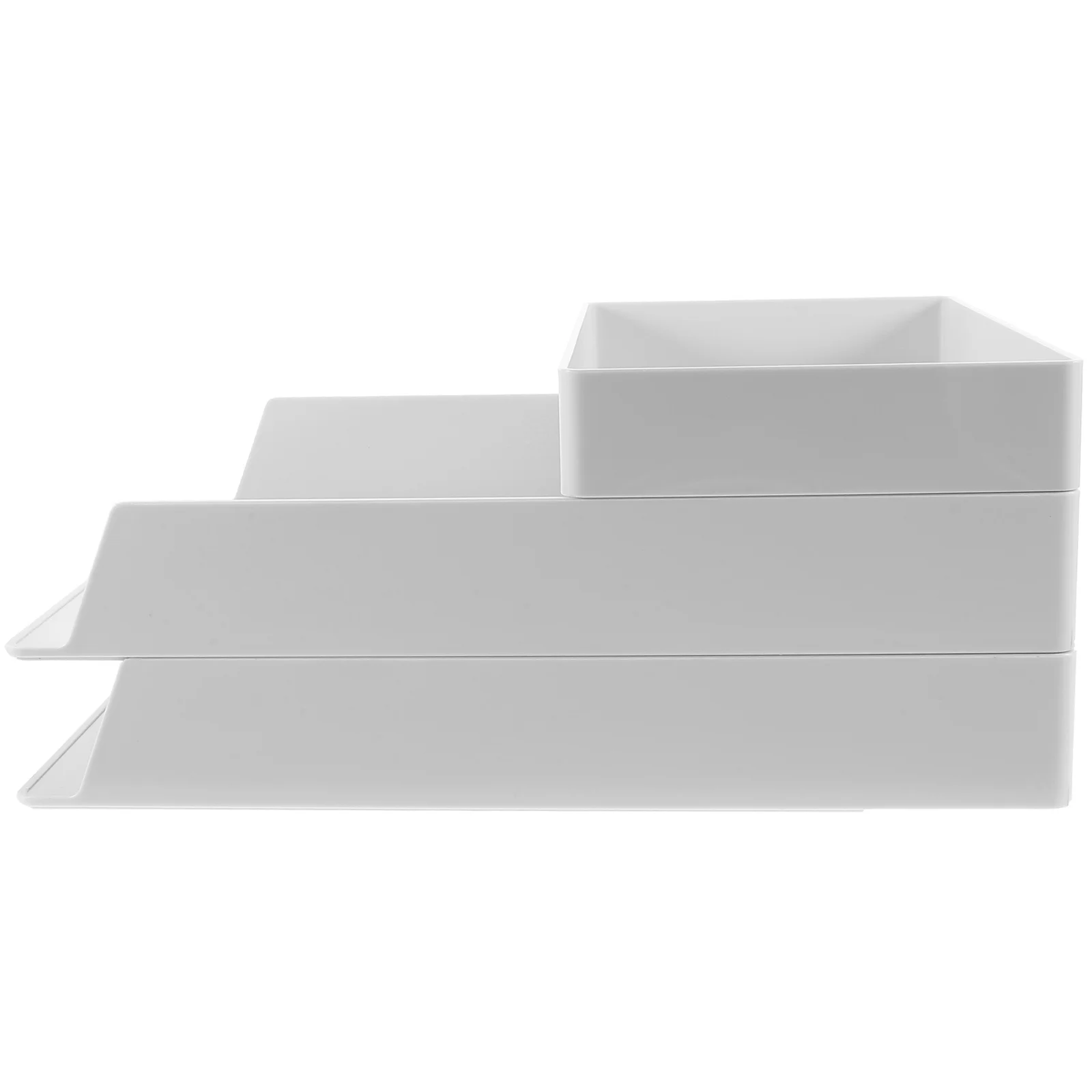 

Desk Storage Organizer Multi-Layer ABS Pen Pencil Holder Desktop Stationery Organizer Multi-Functional Compact Office Study Use