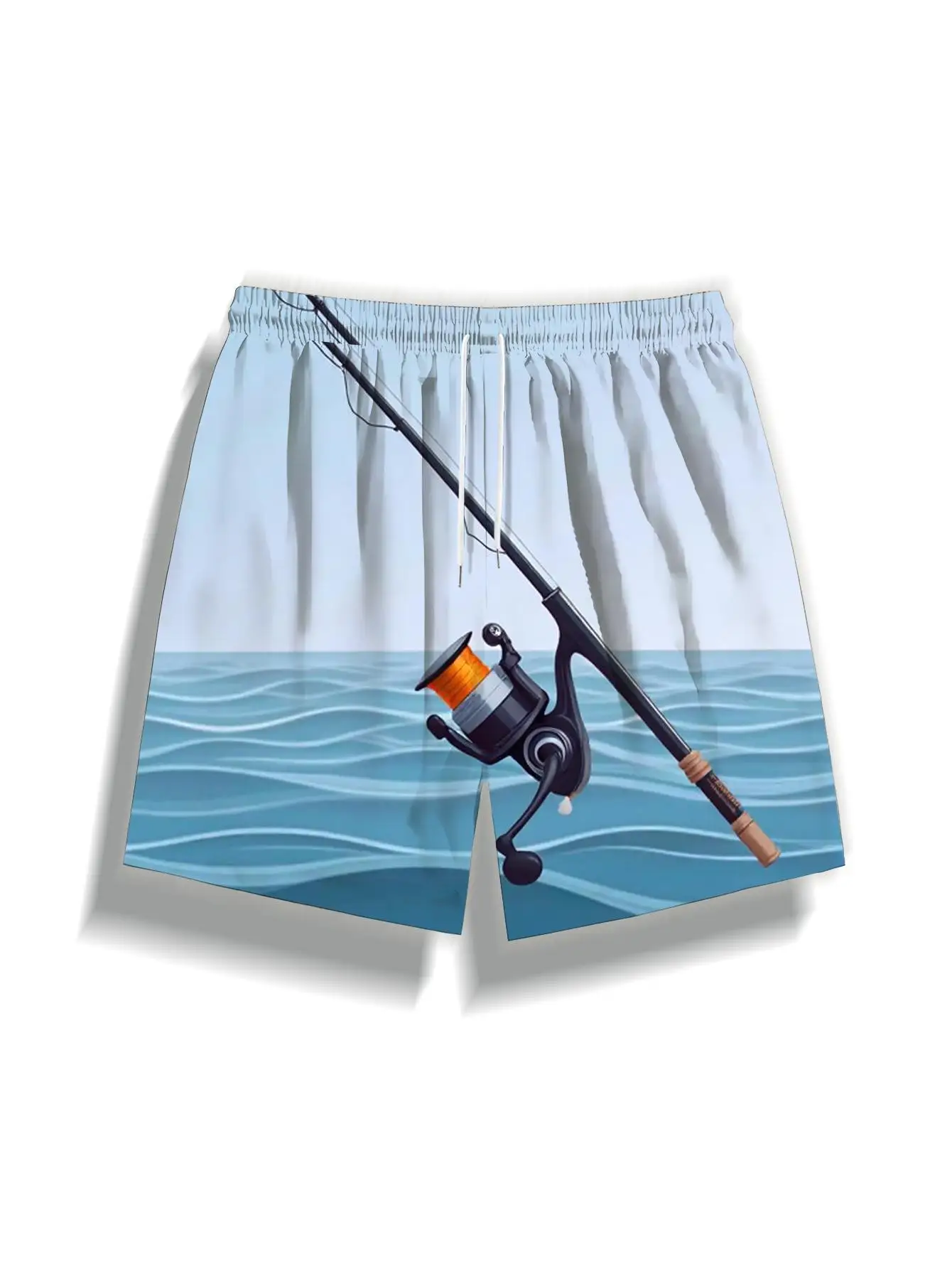 1pcs Men's Short swim trunks2026 Summer 3D Printed Short sleeve running Pants Polyester Breathable sport Quick drying