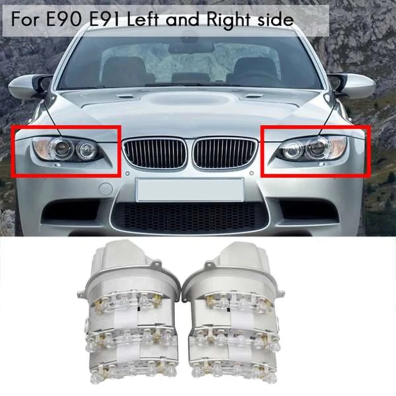 Automotive Headlamp Replacement Left / Right Headlight 63127245813 63127245814 for E90 E91 328I 335I Turn Lamp