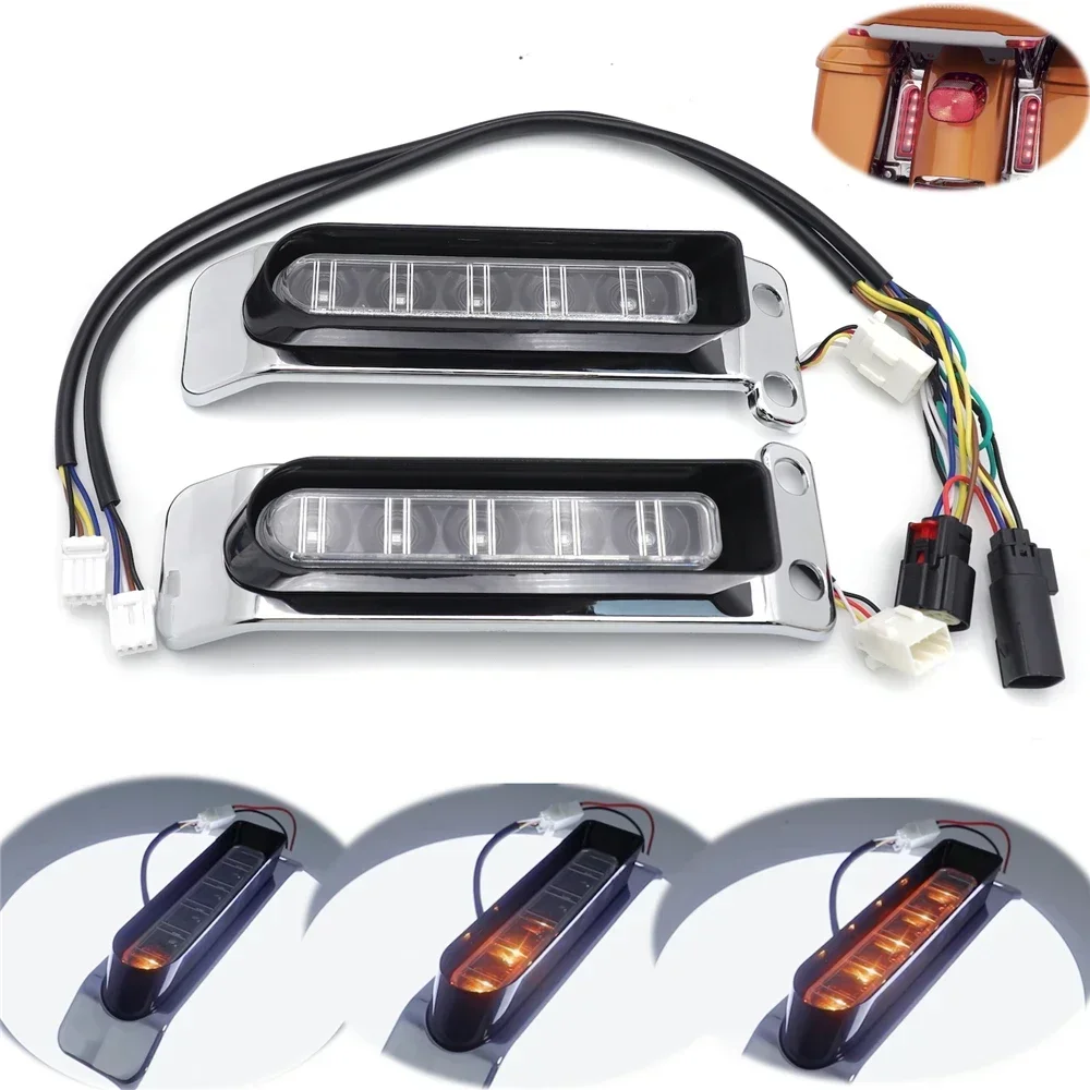 

Motorcycle Sequential LED Turn Signal Run Brake Taillight For Harley Davidson Road Glide Ultra 2014-2024