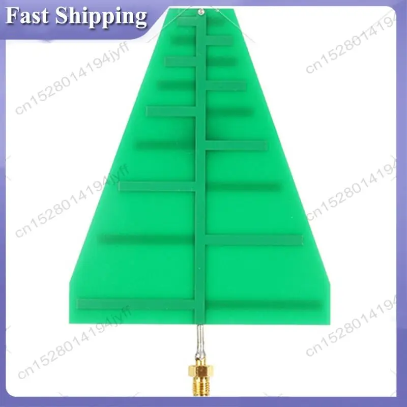 

-ABDH UWB Сверхширокополосная периодическая антенна, металлическая, 1,35 ГГц-9,5 ГГц, 8X10 см, 5-6 дБ, 15 Вт, SMA, гнездовой адаптер