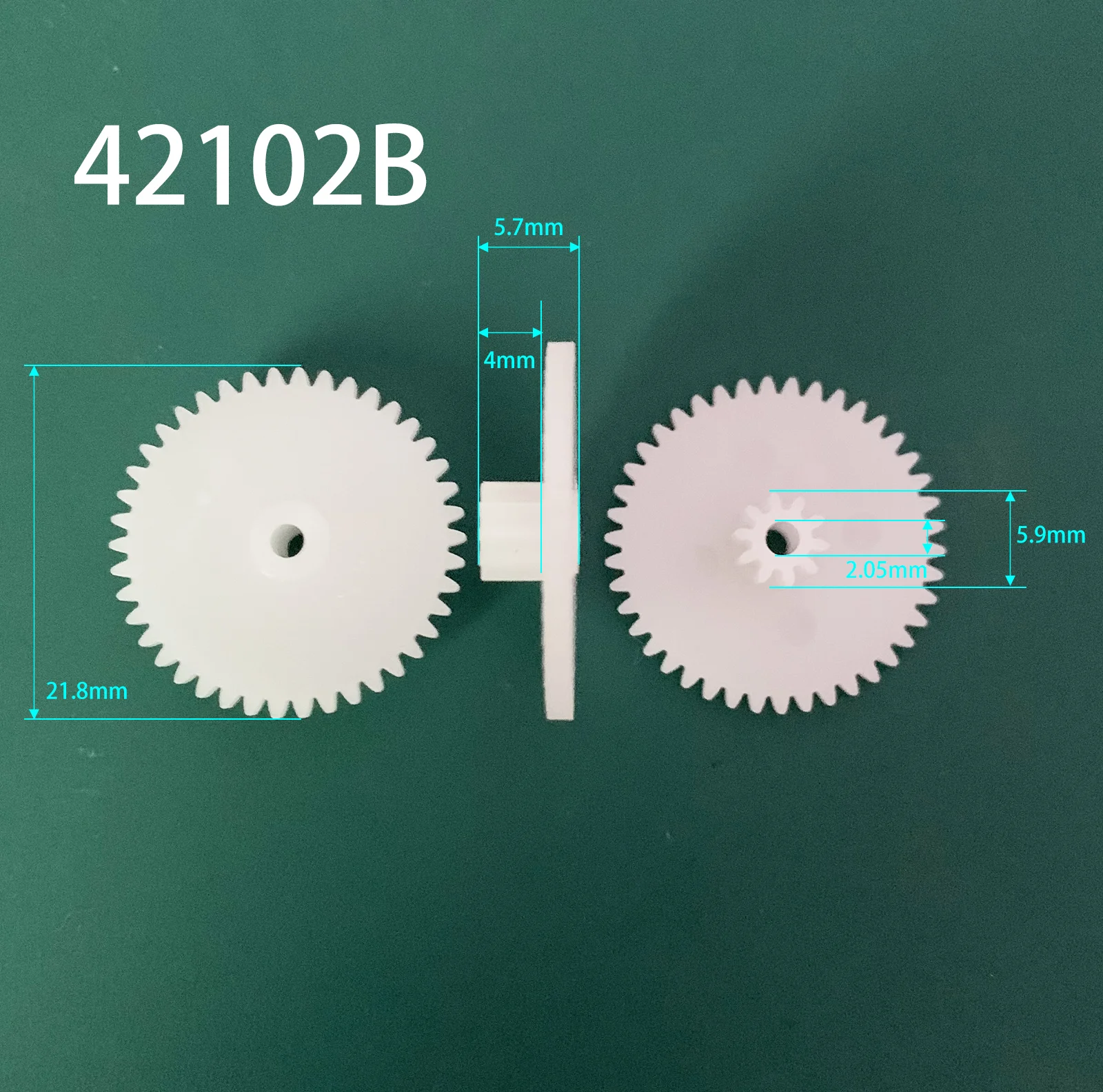 42102B 42102.5A 0.5M Gear OD=22mm Z42+ Z10 Teeth Double Plastic Gears Toy Accessories 10PCS/LOT