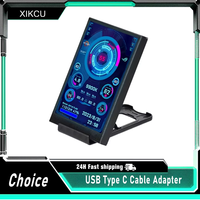 New 3.5 Inch IPS Type-C Secondary Screen for Computer CPU GPU RAM HDD Hardware Monitor LCD Display Freely AIDA64 Windows