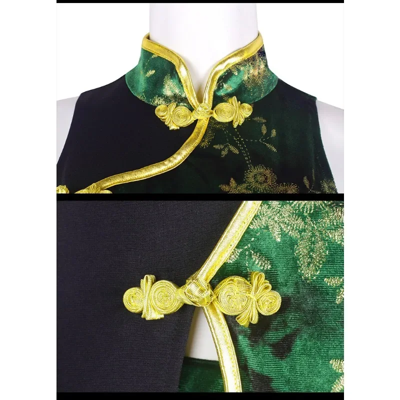 2024 New Chinese Style K-POP Outfit Halloween Costume Black  Party Clothes Female Jazz Dance Women Group Performance Wear Y2K