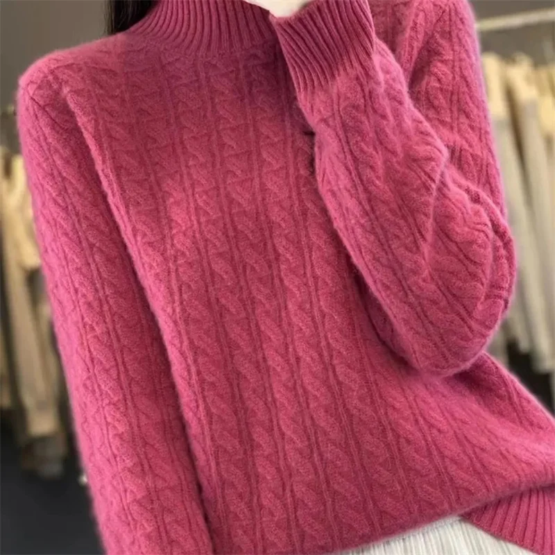 Damen-Strickpullover für Herbst und Winter, erste Zeile, bereit zum Tragen, modischer Pullover, warmes, lässiges Oberteil