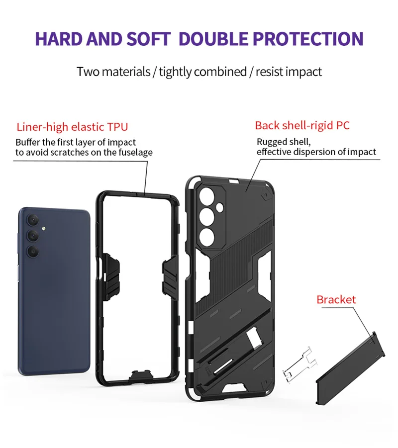 For Samsung Galaxy M54 M14 F14 5G Case Armor Shockproof Coque For Galaxy A14 A24 A34 A54 A04 E A04S Magnetic Holder Stand Cover