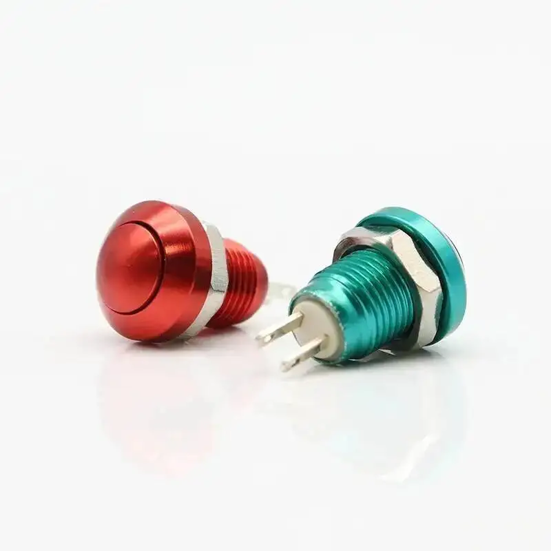 10pcs 8mm Reset Momentary Metal Push Button Switch Waterproof IP65 Car Auto Engine PC Power Start Starter Horn Doorbell Bell