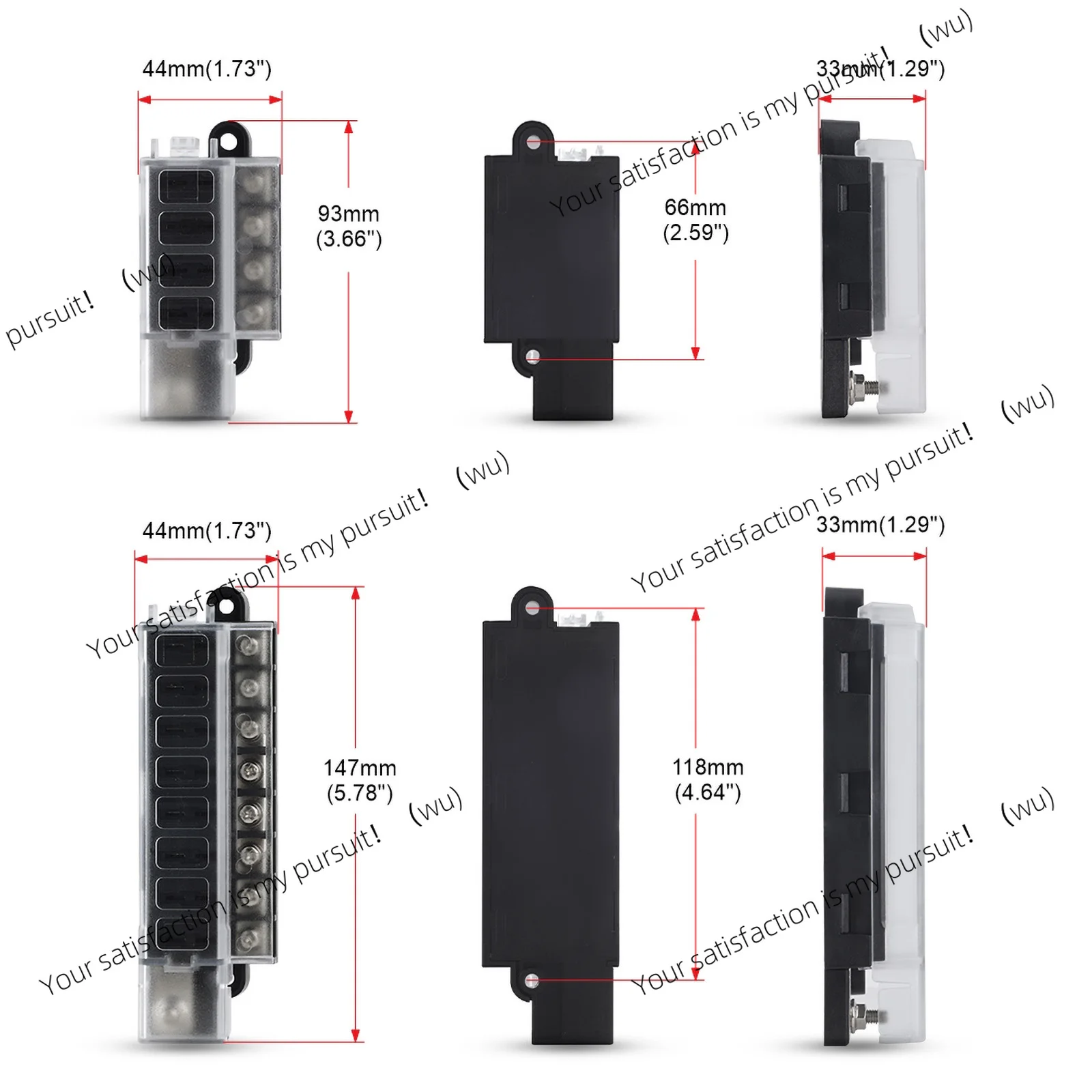 4/8-Way Automotive Knife Fuse Accessories 12/24V Medium Insert Fuse Box, Fuse Switch, Circuit Standard ATO ATC