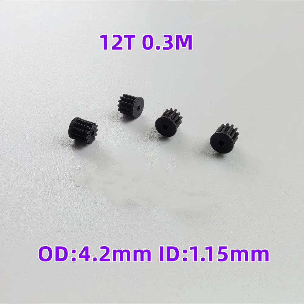 4pcs Small Motor Gears 6T 7T 8T 9T 10T 11T 12T Teeth For 0.8MM 1mm Shaft R/C Helicopter Mini Quadcopter Accessories Spare Parts