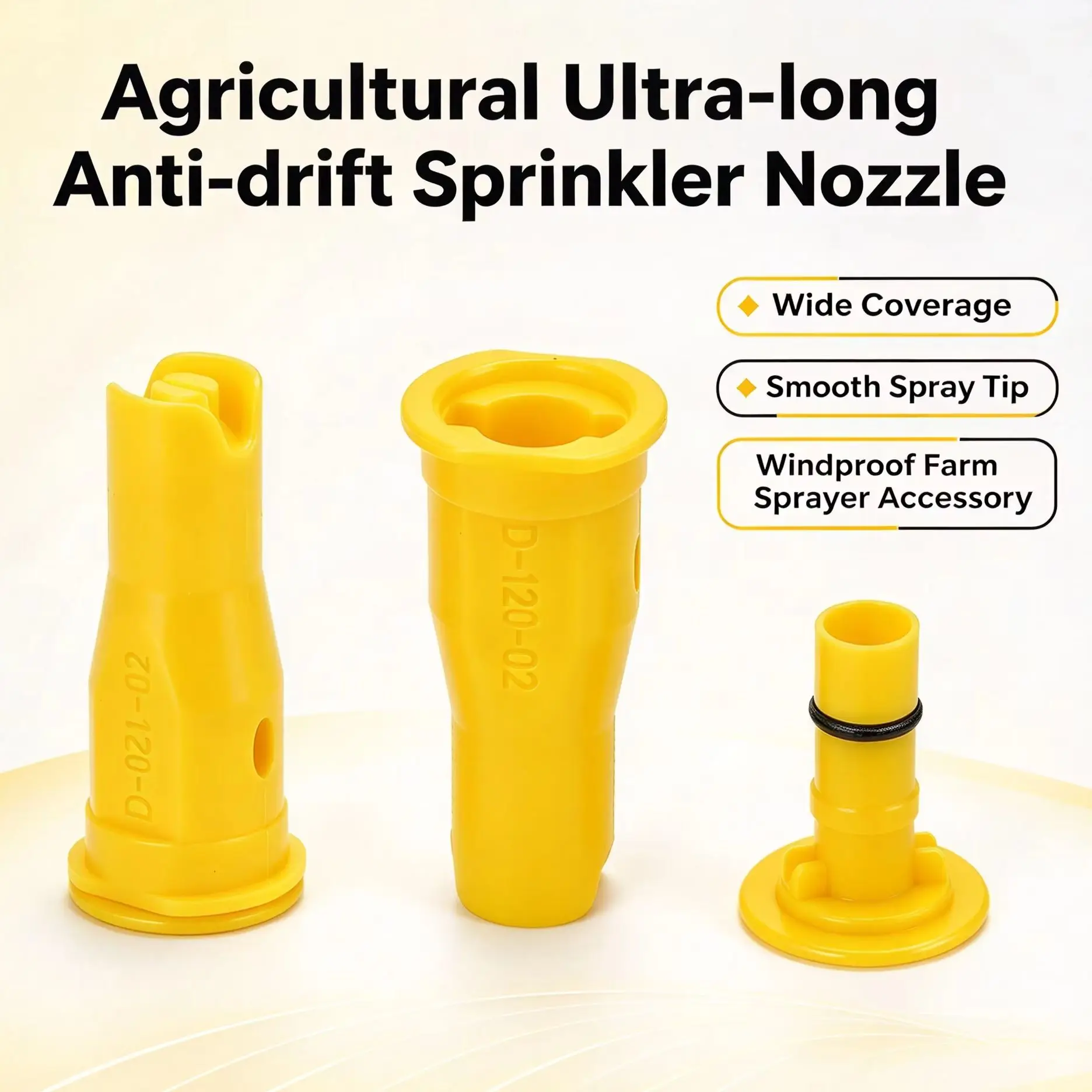 Agricultural Ultra-long Anti-drift Sprinkler Nozzle, Wide Coverage Smooth Spray Tip, Windproof Farm Sprayer Accessory