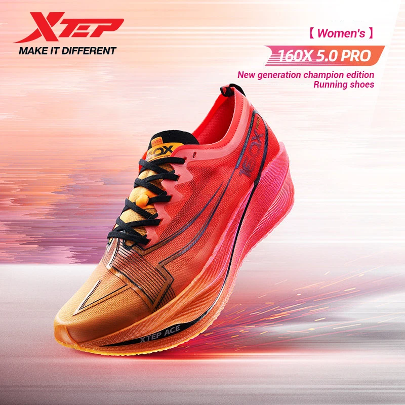 

Кроссовки Xtep 160X 5.0PRO Champion Version Marathon Carbon Plate для женщин, спортивная обувь для бега, модель PB Boot 977318110060