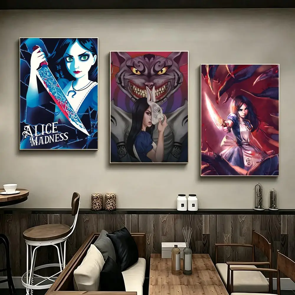 Game Alice Madness Returns Poster Poster HD Printing Modern Minimalist Style Wall Art Home Decor For Office Bedroom Gift