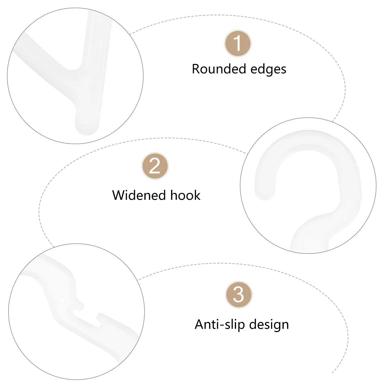 

10Pcs Lightweight Pet Clothes Hangers Convenient Dog Apparel Hangers Great Gift Choice for Pet Lovers Dog Clothing Hanger