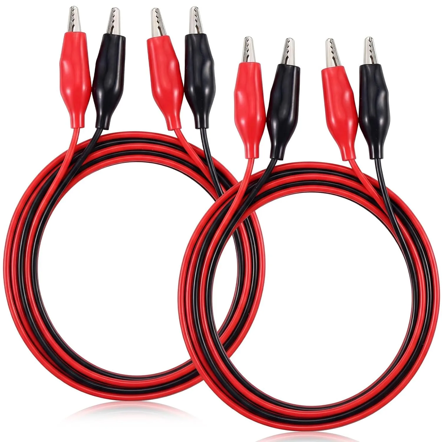 20-in-1-Set: Doppelte Krokodilklemmen-Verbindungskabel, Testkabel, Jumper-Kabel, Stecker-Buchse-Krokodilklemmen, Stromversorgungsadapter