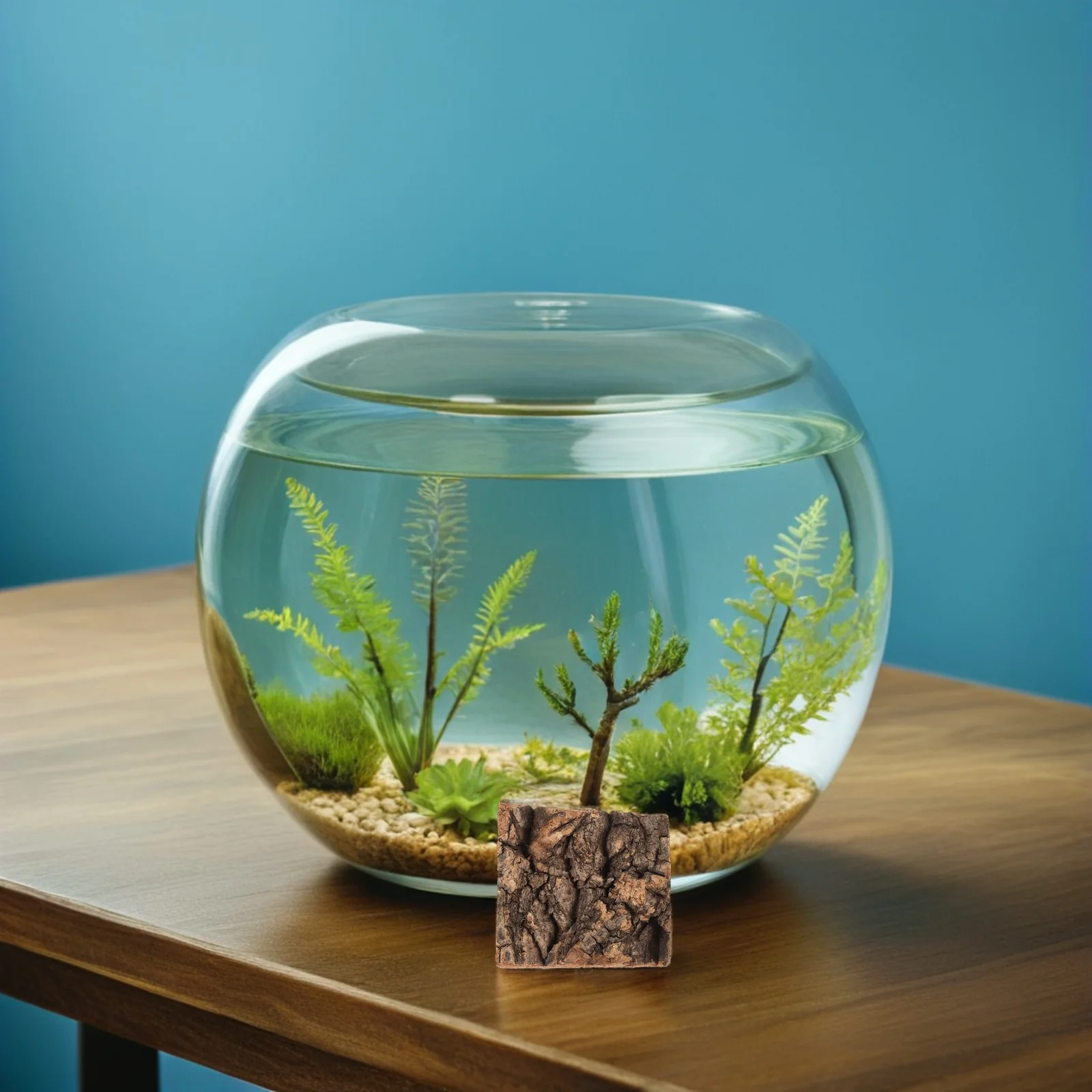 

4Pcs Pet Landscape Decoration Reptile Terrarium Background Climbing Platform Hideout Tree Bark for Lizards Snakes Turtles