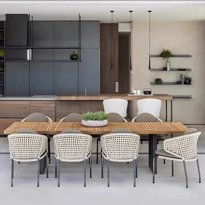 

Minimalist Modern Rattan Chair Home Restaurants Balcony Lounge Rattan Chair Hotel Designer Fauteuil Rotin Nordic Furniture