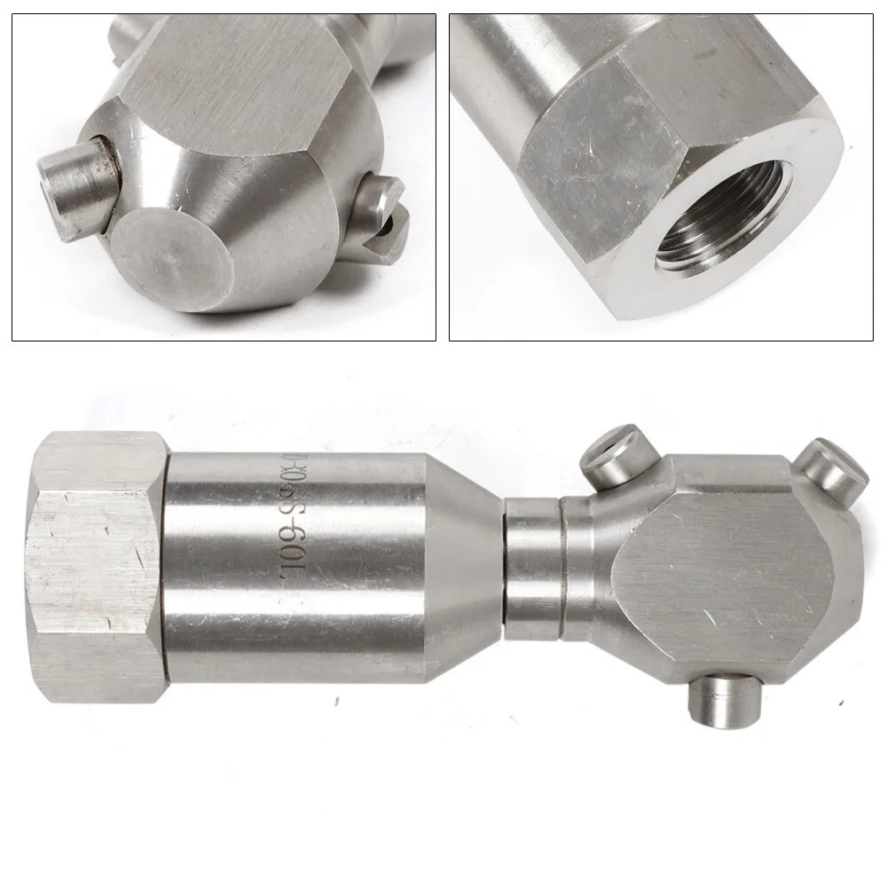 

Насадка для чистки с 3 насадками, простая в использовании/переноске/очистка, устойчивая к ржавчине, идеально подходит для очистителей резервуаров для пищевой/фармацевтической обработки