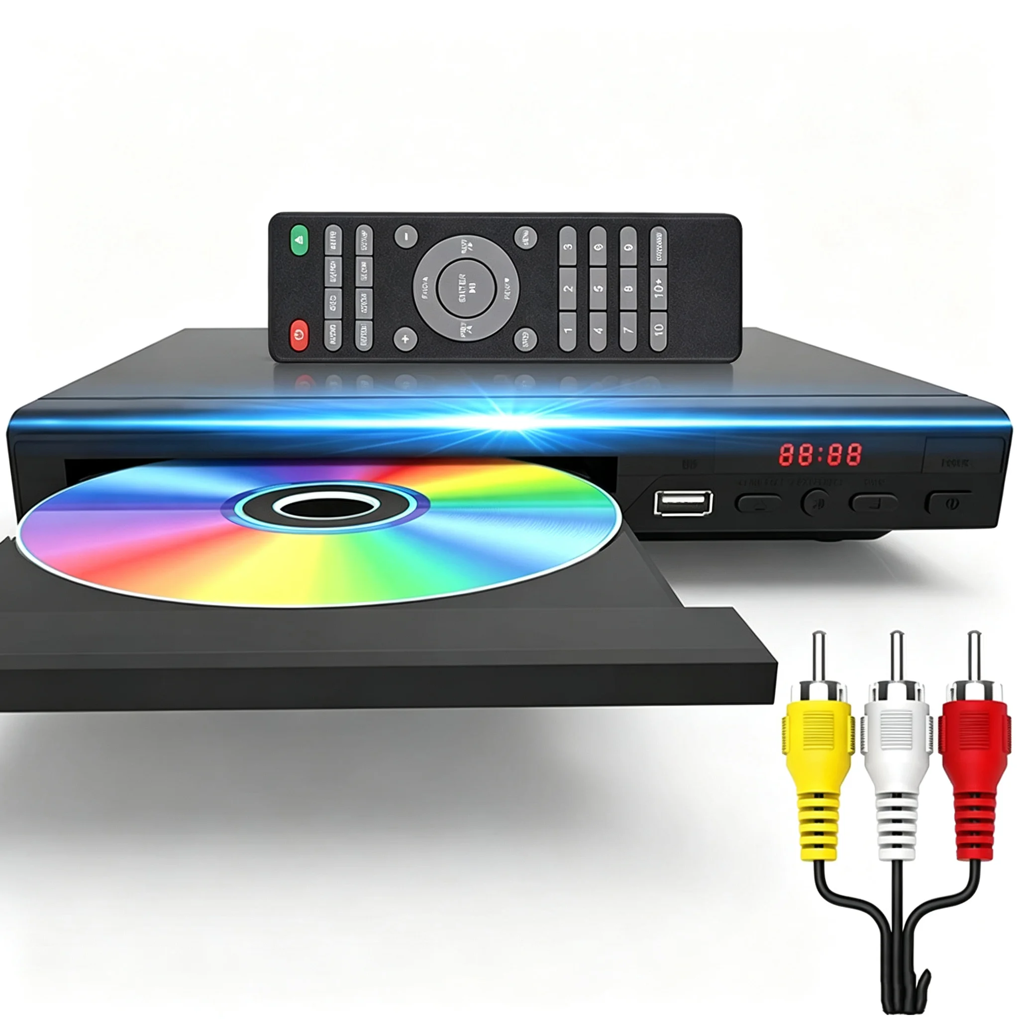 Multi Region Full HD 1080P Home DVD Player Multimedia Digital TV Disc Player Support DVD CD MP3 MP4 VCD Home Theatre System