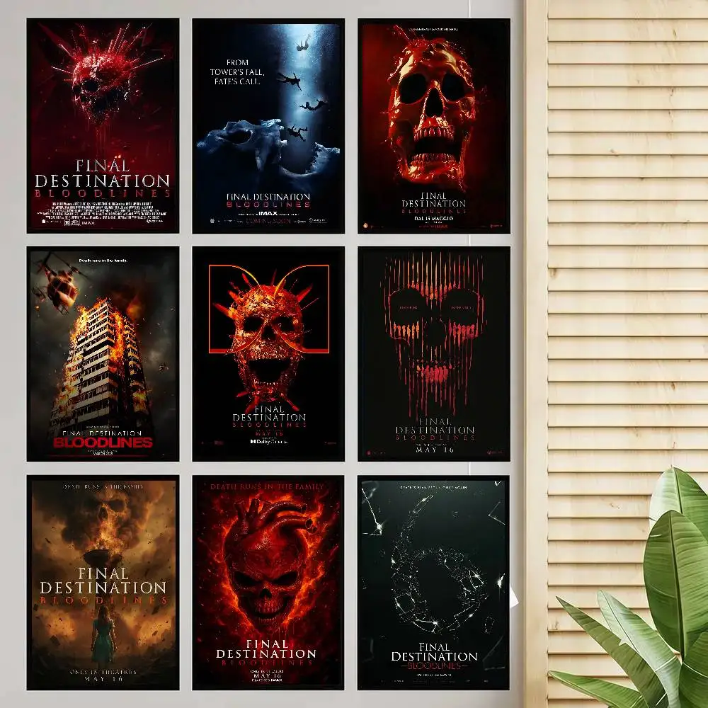 Movie Final Destination Bloodlines Poster Self-adhesive Art Room Entrance Restaurant Wall Decor Art Painting