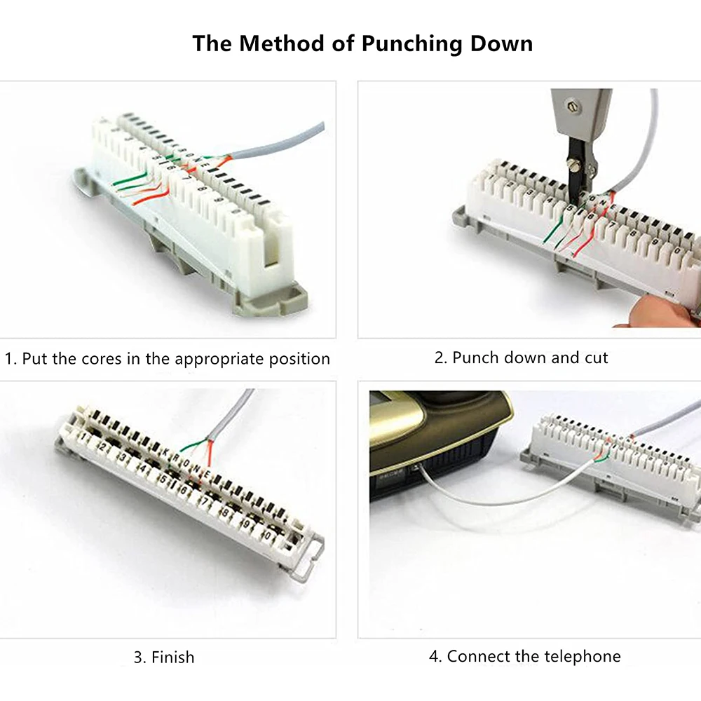 Hoolnx Krone Punch Down Tool with Flat Head Screw Spudger, Pull Hook for Wall Plate, Patch Panel Installation IDC/Network