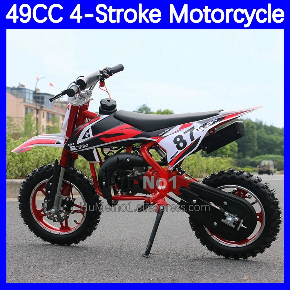 2023 49/50CC 4-Stroke ATV OFF-road Gasoline Motorcycle Racing MOTO Dirt Bike Motorbike For Outdoor Sports Race Team Racing Game