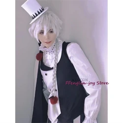 Nikolai Gogol kostium cosplayowy Anime Bungou BSD sezon 4 Nikolai Cosplay peleryna mundur garnitur peruka Halloween