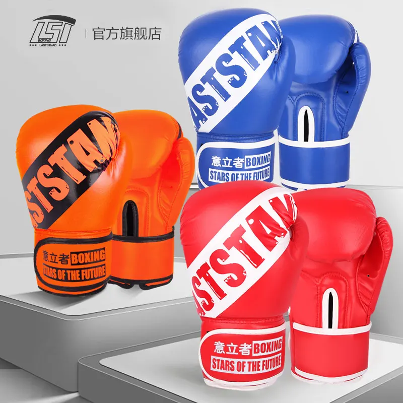 

5 colors grappling glove 6 8 10 12oz professional Kick Boxing Gloves PU Karate Muay Thai Guantes MMA Sanda Training De Boxeo