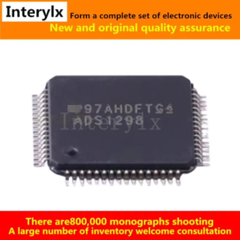 NEW 100% ADS1298IPAGR ADS1298IPAGT ADS1298 IC AFE 8 CHAN 24BIT 64TQFP