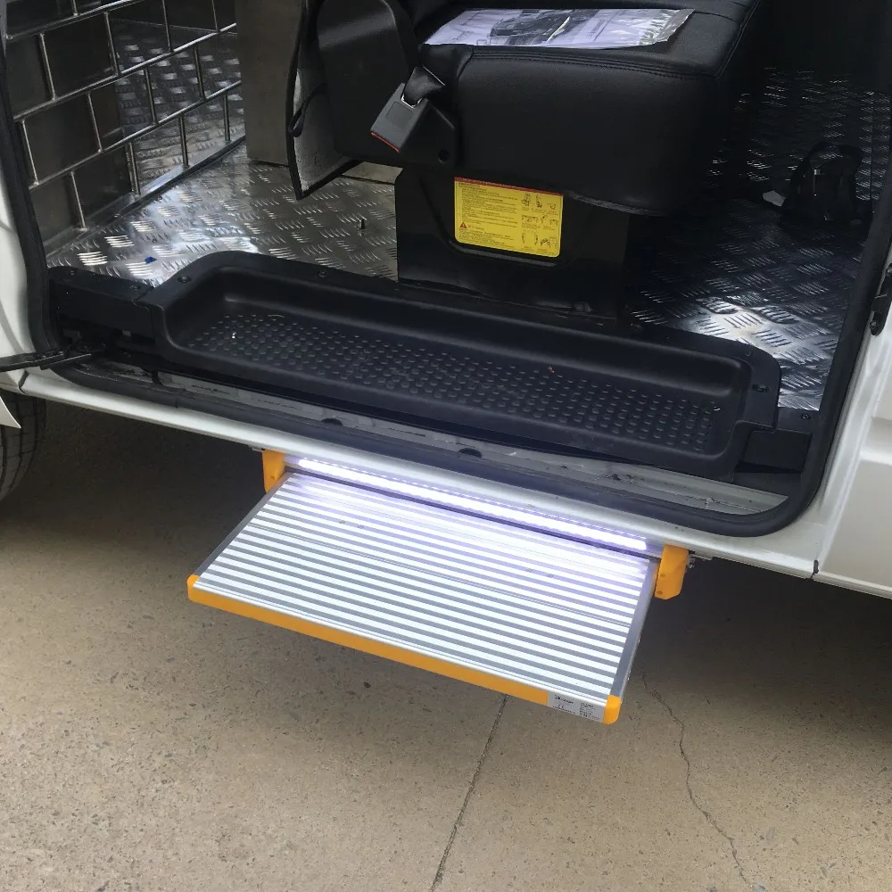 CE Certification Electric Aluminum Van Caravan Travel Trailer Motorhome Camper RV Sliding Step Entry Door Slide Foot Step view 6