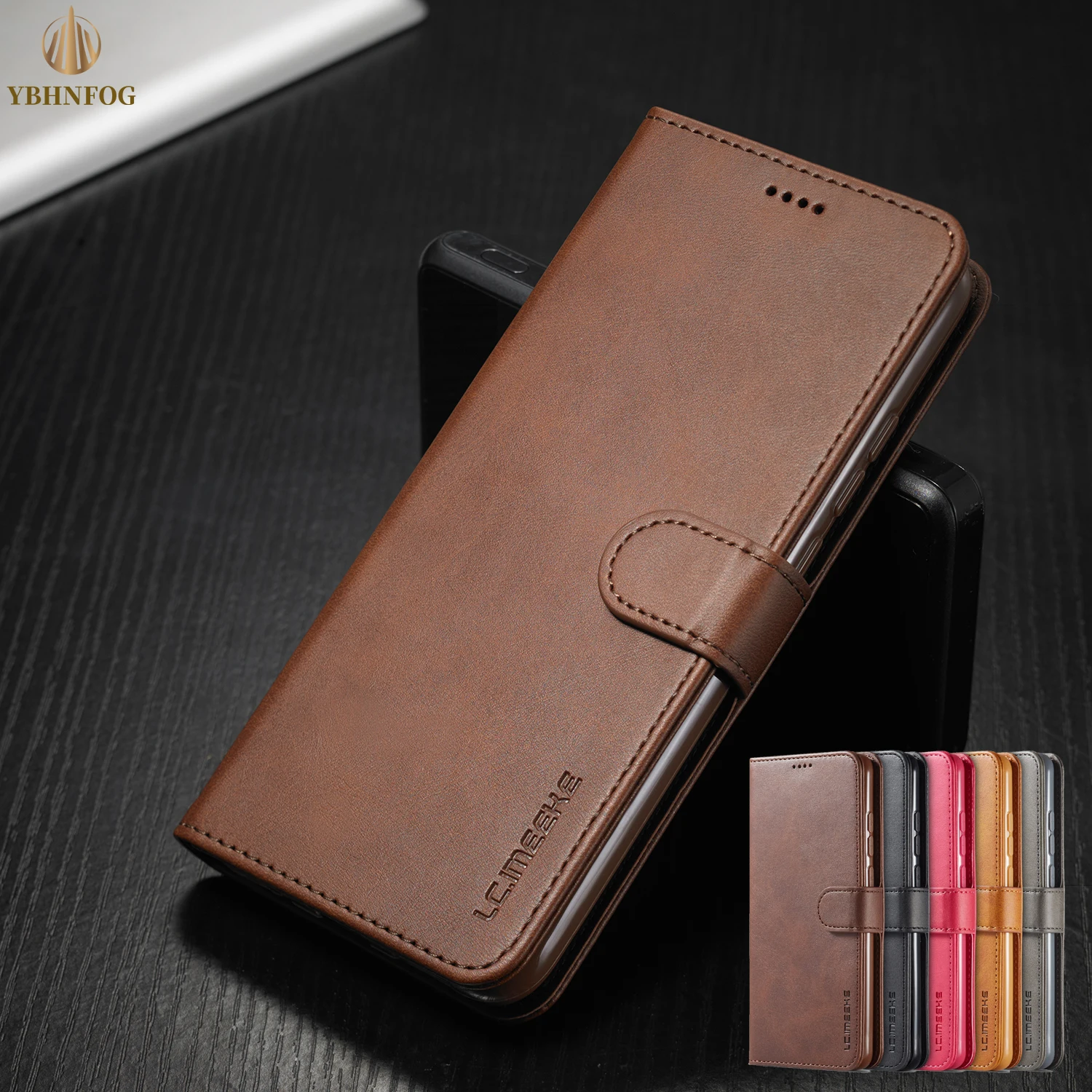 Wallet Case For Samsung Galaxy S6 S7 Edge S8 S9 + Note 8 9 10 Plus Note 20 Ultra Holder Leather Flip Stand Bags Phone Book Cover