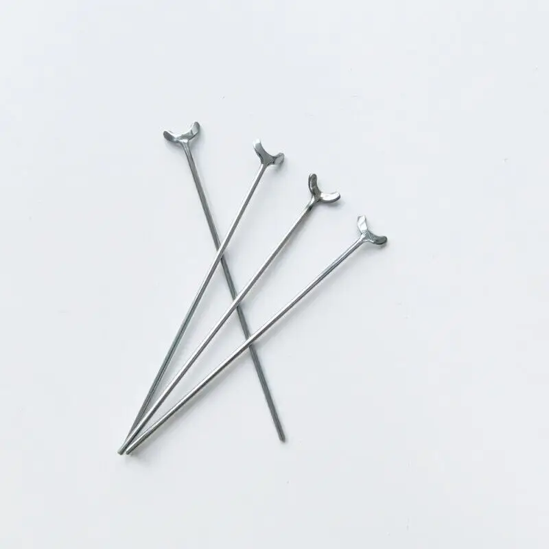 50Pcs Dental Orthodontic Hooks Y-Hooks Ball Interproximal Hooks 0.7/ 0.8/ 0.9mm Dentistry Orthodontic Retainer Auxiliary Hooks