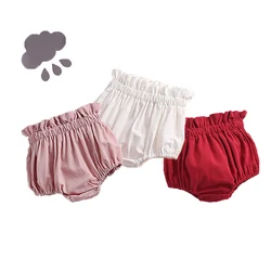 Sweet Candy Color Baby Bloomers Cozy Cotton Infant Baby Shorts for Toddler Girls Casual Harem Shorts Kids PP Pants 0-3 Years