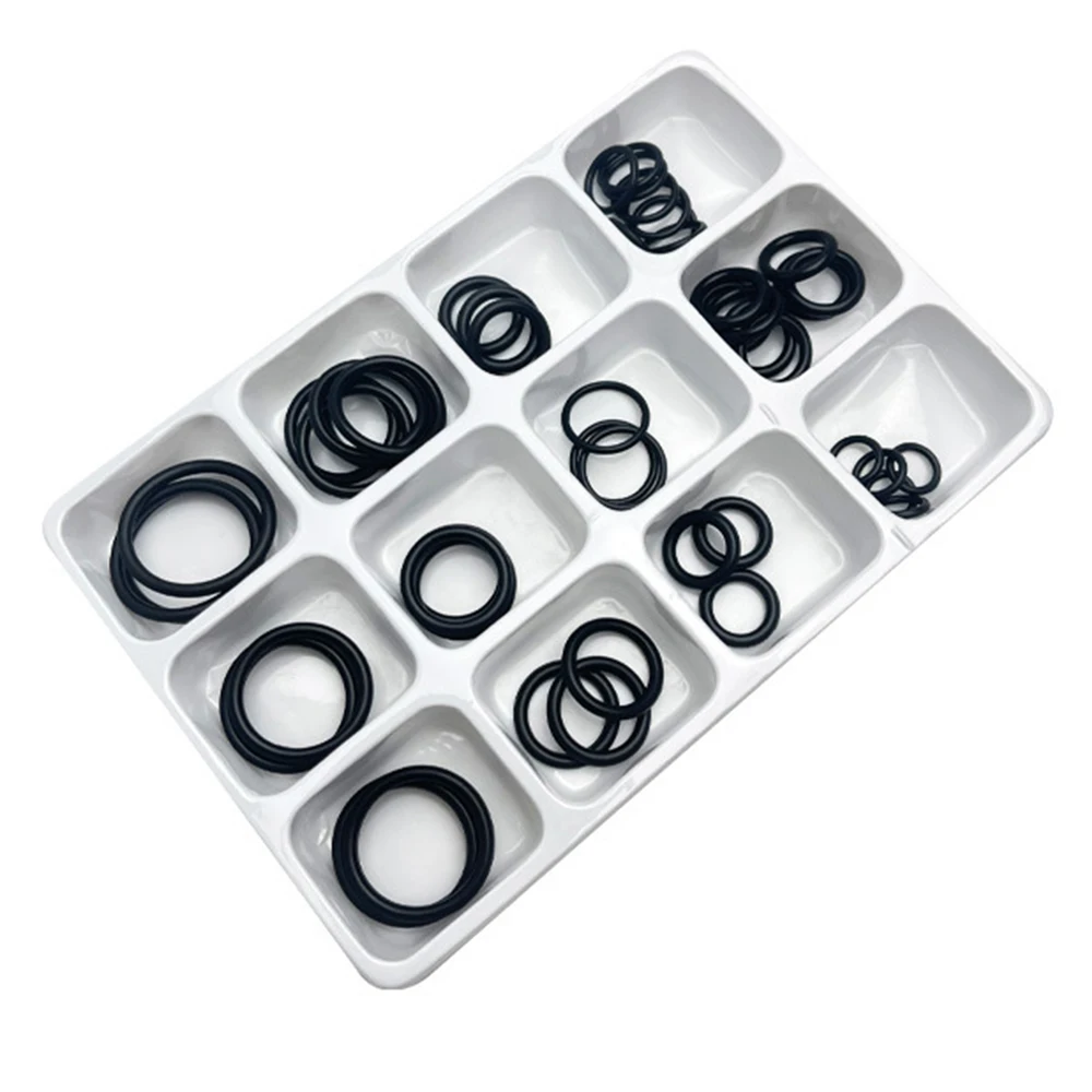 50PCS/LOT Rubber O Ring Black O-Ring Washer Seals Watertightness Assortment Different Size