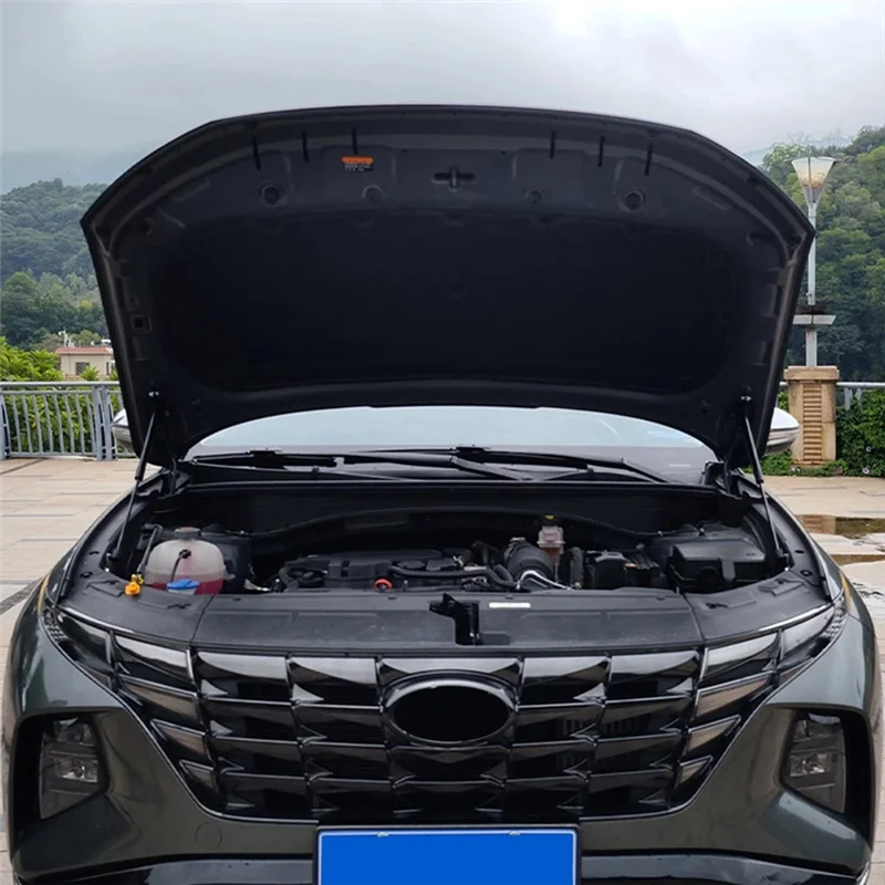 لشركة هيونداي توكسون NX4 2022-2023 اكسسوارات السيارات الجبهة هود بونيه رفع دعم صدمة الدعامات قضيب الربيع