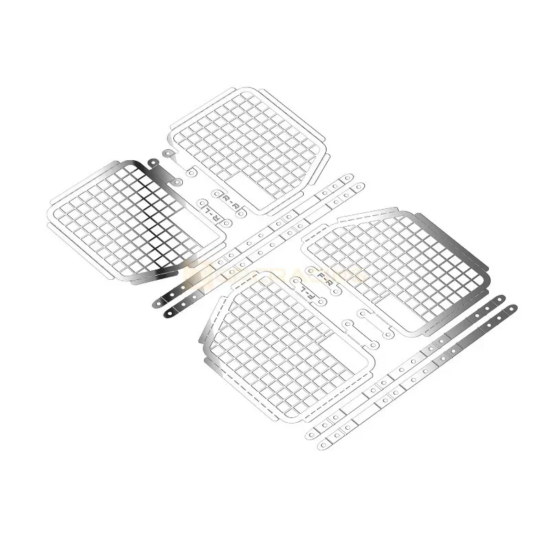 Metal Folding Side Window Net for 1/10 RC Crawler Car MJX FOR H8H DEFENDER Accessories