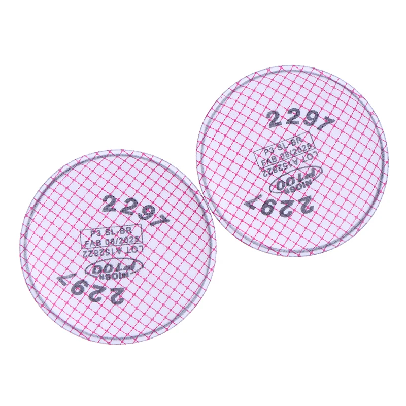 2Pcs/set 2297 P100 Advanced Respirator Filter Based Particulates Nuisance Level Organic Vapor Relief/Mining/Shipbuilding/Abateme