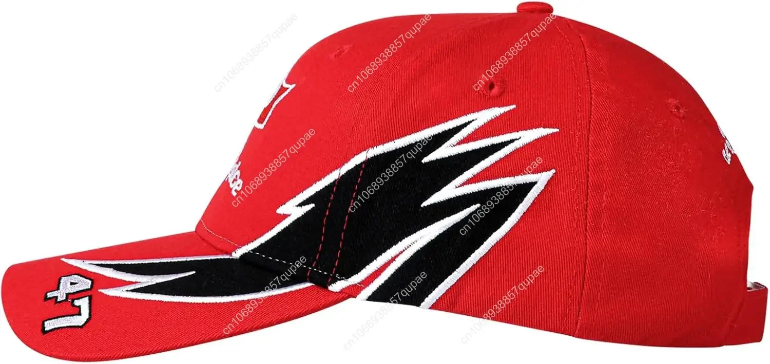 Talladega Nights Old Spice Hat, Ricky Bobby Cap, Casquette de course de baseball brodée, Costume Cospaly d'Halloween Unisexe Rouge