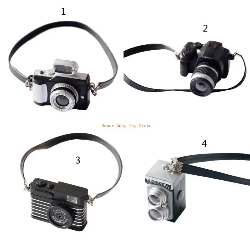 J0PF كاميرا مصغرة الرجعية لعبة كاميرا صغيرة طفل صور Backgroud الرضع صور اطلاق النار الديكور الدعائم التصوير حديثي الولادة