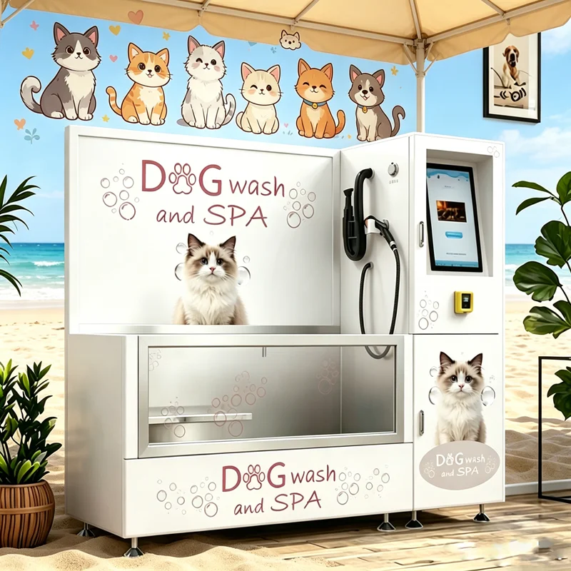 FL 2026 New Popular Hot Sale  pet grooming vending machine dog wash Stainless Steel High Pressure Wash Station Price Custom