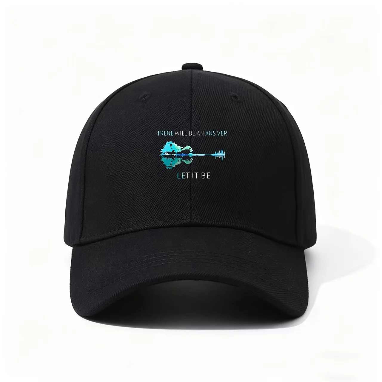 Baseball Cap, Printed with The Design TRENE WILL BE AN ANSWER LET IT BE, Suitable for Daily Outings, Outdoor Hiking, Beach Vacat