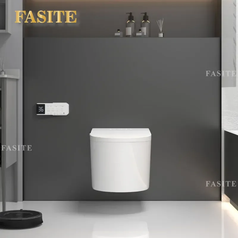 For Wall Mounted Smart Toilet Automatic Siphon Flush Built-in Bubble Shield Household Tankless Design Modern Bathroom Fixture
